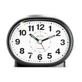 Acctim 15563 Lila Sweep Alarm Clock in Black