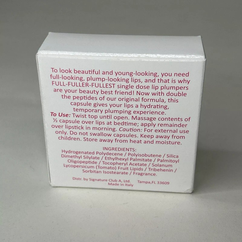 Signature Club A Full Fuller Fullest Lip Plumping Capsules .25