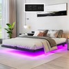 GOOBED Floating Bed Frame Full Size, Bed Frame with Charging