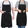 trabag Pack of 2 BBQ Aprons for Men with Pockets,