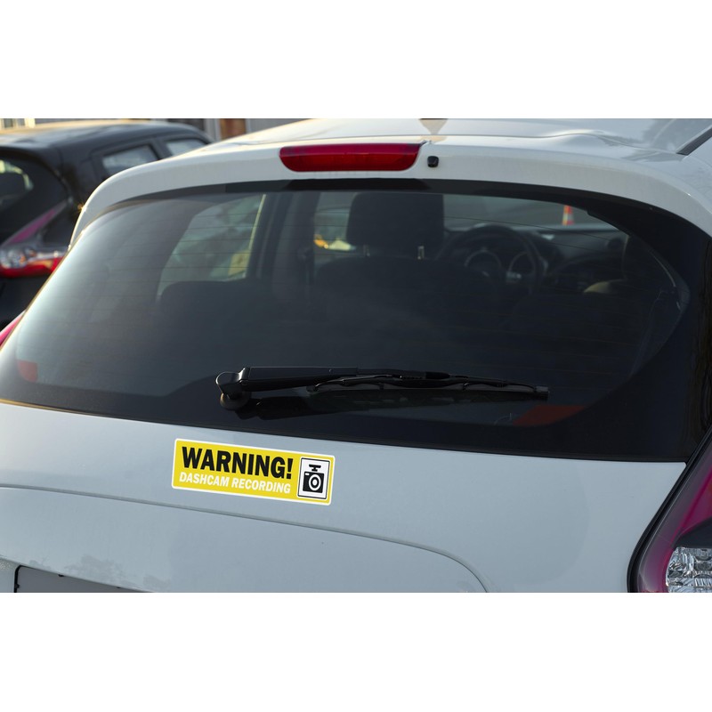 4 x Dashcam Recording Vinyl Stickers - Dash Cam Camera