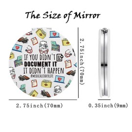 Lywjyb Birdgot Medical Coder Gift Clinical Coder Medical Biller Gift If You Didn’t Document It It Didn’t Happen Mirror for Medical Billing Specialist Team (Medical Coder Mirr)