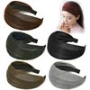 DORIS&JACKY Large Wide Lace Headbands Elegant Elastic Hairbands With Teeth