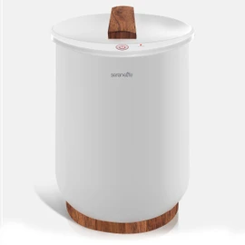 SereneLife Luxury Warmer Bucket Style-White Large Portable Spa Blanket Heater for Bathroom, Auto Shut Off, Fits Up to Two Oversized Towels, Bathrobe, Throw Pillow, PJ, Clothes