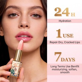 CATKIN Bálsamo labial para reparación de labios, bálsamo labial hidratante natural, bálsamo labial hidratante, cuidado labial hidratante con vitamina E para 12 horas de cuidado de la humedad, cambio de color