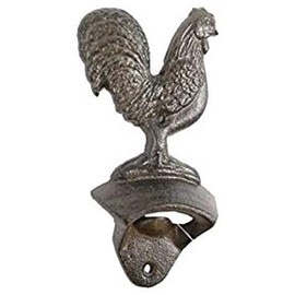 Cast Iron Rooster Bottle Opener 6"