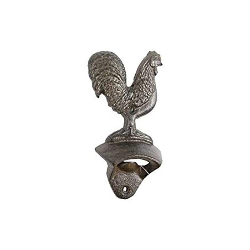 Cast Iron Rooster Bottle Opener 6"