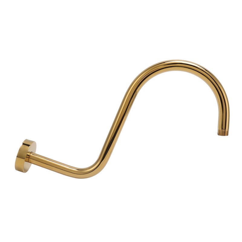 Stainless Steel S Shaped Raised Shower Arm and Flange NPT