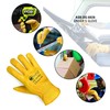 SAFTA Fleece lined thermal work gloves, Winter Leather Driving Gloves