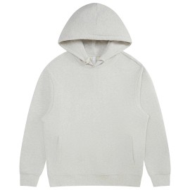 Premium Double Layer Hood Side Pocket Pure Cotton Hooded Sweatshirt Men's Custom Designer Oversized HoodieColor: Gray, Size: 3 XL