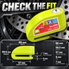Motorcycle Disc Brake Alarm Lock for Theft Deterrence – 110dB