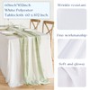 Yabool 10Packs White Table Cloth Rectangle,Polyester Table Cloth, Wrinkle Resistant