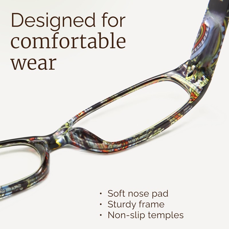 Gaoye +3.0 Readers for Women, Blue Light Blocking Reading Glasses,