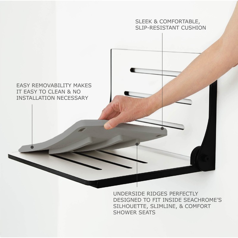 Shower Seat Foam Cushion, Waterproof and Slip-Resistant, Easy to Clean,