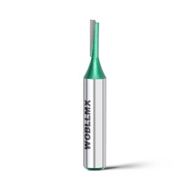 WOBLLMX 8 mm Shank Flush Cutter, Diameter 6 mm, Working Length 30 mm, Carbide Blade Handy, Durable and Sharp for CNC End Mills for Density Plate Solid Wood