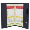 Soft Leather Golf Scorecard Holder 2315 Navy