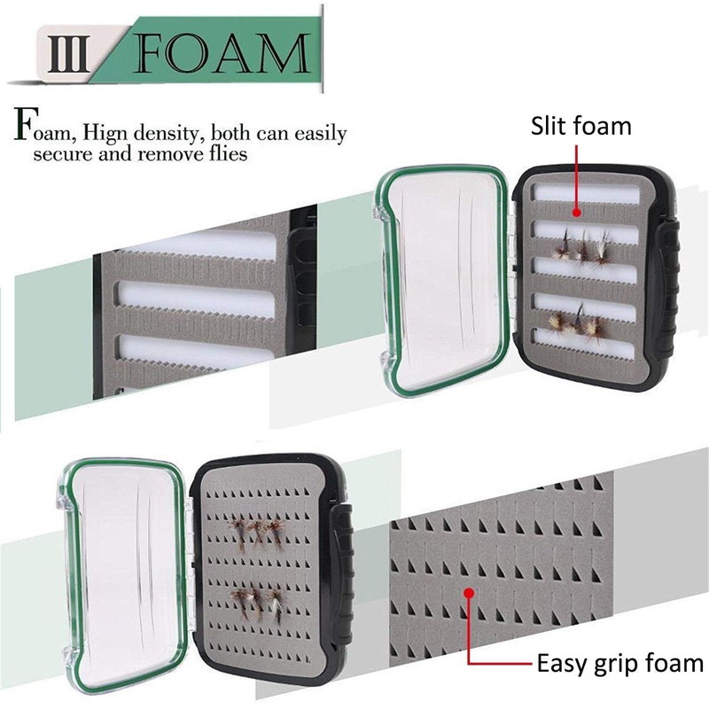 MAXIMUMCATCH Fly Fishing Pack of 10 Flies with Fly Box