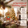 12 Pcs Gingerbread Man Ornaments for Christmas Tree