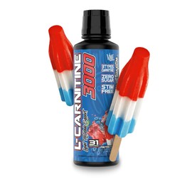 VMI Sports L-Carnitine 3000 Liquid | 3000 mg Carnitine Supplement | Zero Calorie Zero Sugar Keto Friendly for Men and Women C Great Tasting| 31 Servings (Patriot Pop, 16 fl. oz.)