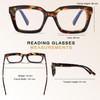 RLOZRN 4 Pack Oversized Reading Glasses for Women, Oprah Style
