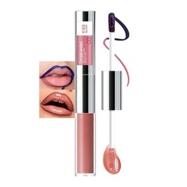 Delineador de labios y brillo Peel Off – Tinte de labios de melocotón rosado suave de larga duración a prueba de manchas y delineador de labios con br