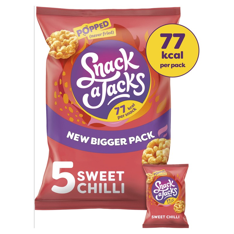 Snack A Jacks Crispy Sweet Chilli 5 X 19g