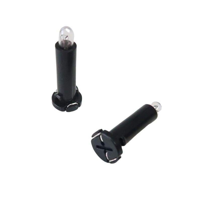 LXAUTOPCH HVAC Control Neo-Wedge Bulb With Black Socket Fit for
