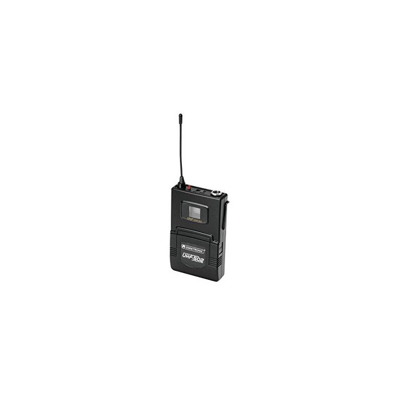 OMNITRONIC UHF-502 Pocket Transmitter 823-832MHz with Lavalier (CH B Orange)