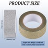 CRASPIRE 2 Rolls Silver Gold Glitter Tape 5m Foil Glitter