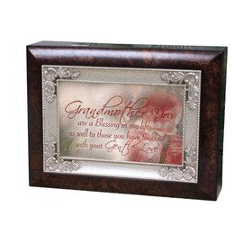 Cottage Garden Italian Inspired Inspirational Music Box - Grandmother Plays Amazing Grace