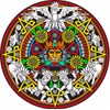 Stuff2Color 'Mayan' Fuzzy Velvet Mandala Coloring Poster - 20x20 Inches