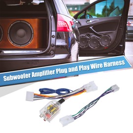 A ABSOPRO 1 Set Radio Amp Subwoofer Amplifier Plug Play Converter for Toyota