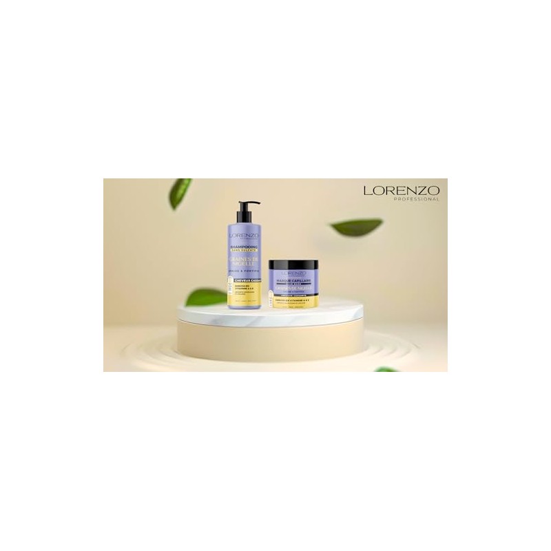 Lorenzo - Pflege-Paket - Shampoo und Maske mit Nigella-Samen- 2x500