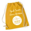 Hippowarehouse God Save Our Queen - Platinum Jubilee 2022 Drawstring