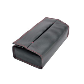 Tsuchiya Yac PF-346 Car Goods Non-slip Tissue Case Carbon Red