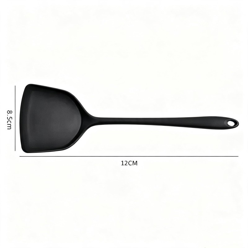 Silicone Spatula, Solid & Slotted Turner High Heat Resistant, BPA-Free,