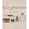 Afternoon Tea Living HT15 Embroidered Linen Drawstring Pouch, M, beige