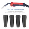 Flux Core Gasless Nozzle, Reduce Arc Heat Loss Self MIG
