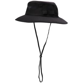 Hurley Men's Boonie Hat - Moisture Wicking and Packable Full Brim Sun Hat UV Protection for Fishing, Hiking, and Safari, Size Large-X-Large, Black