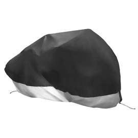 HOPESPANNER 2 Seater Bike Cover Tandem Bicycle Cover Waterproof Extra Long Trailer Bike Cover Outdoor Sun Rain Protector for 2-Seat Bike Silver Tone Black Replace Parts Vehicle Components