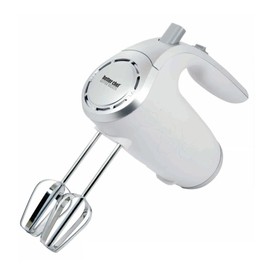 Better Chef Electric Hand Mixer | 5-Speed | Stainless Beaters & Hooks | Attachment Holder | 150-watt (White)