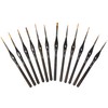 Workhorse Ergonomic 12-Piece Miniature Fine Point Paint Brush Detail Set
