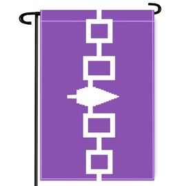 Canada Native Iroquois People Garden Flag,12×18 inch Canadian Indigenous North American Indian Decor,Heavy Duty Double Side Digital Printed 210D Polyester Banner For Outdoor Indoor Parade