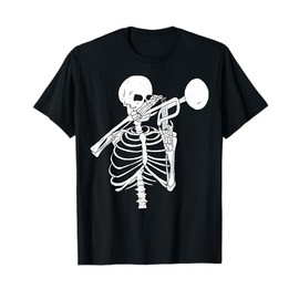 Trumpet Lover Forever - Skeleton Playing Trumpet T-Shirt