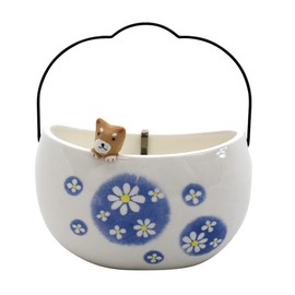 Craftsman House Mosquito Trap Incense Holder Indigo Flower Shiba Inu Incense Pot