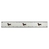 'Dachshund' 30cm (12 Inch) White Plastic Ruler (RL00039630)