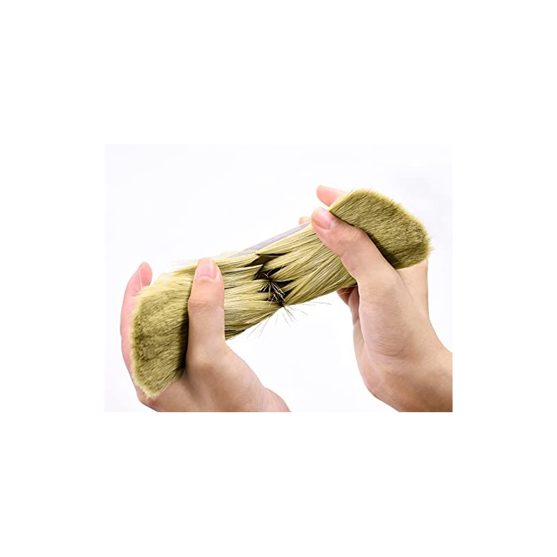 ROLLINGDOG Limewash Brush - 5.5" Deck Stain Brush Wood Handle