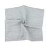 INFEI Plain Striped Cotton Linen Blended Dinner Cloth Napkins -