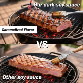 Healthy Gluten-Free Chinese Dark Soy Sauce | 1400 Years of Natural Brewing | No Preservatives, Non-GMO, Wheat-Free | Ideal for Stir-Fry, Stews, Pickling & Food Coloring (8.5 fl oz, 1 Pack) - Sauce Grandmaster