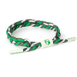 Rastaclat Half Dome Grey Green Braided Shoelace Wristband Bracelet 11400064